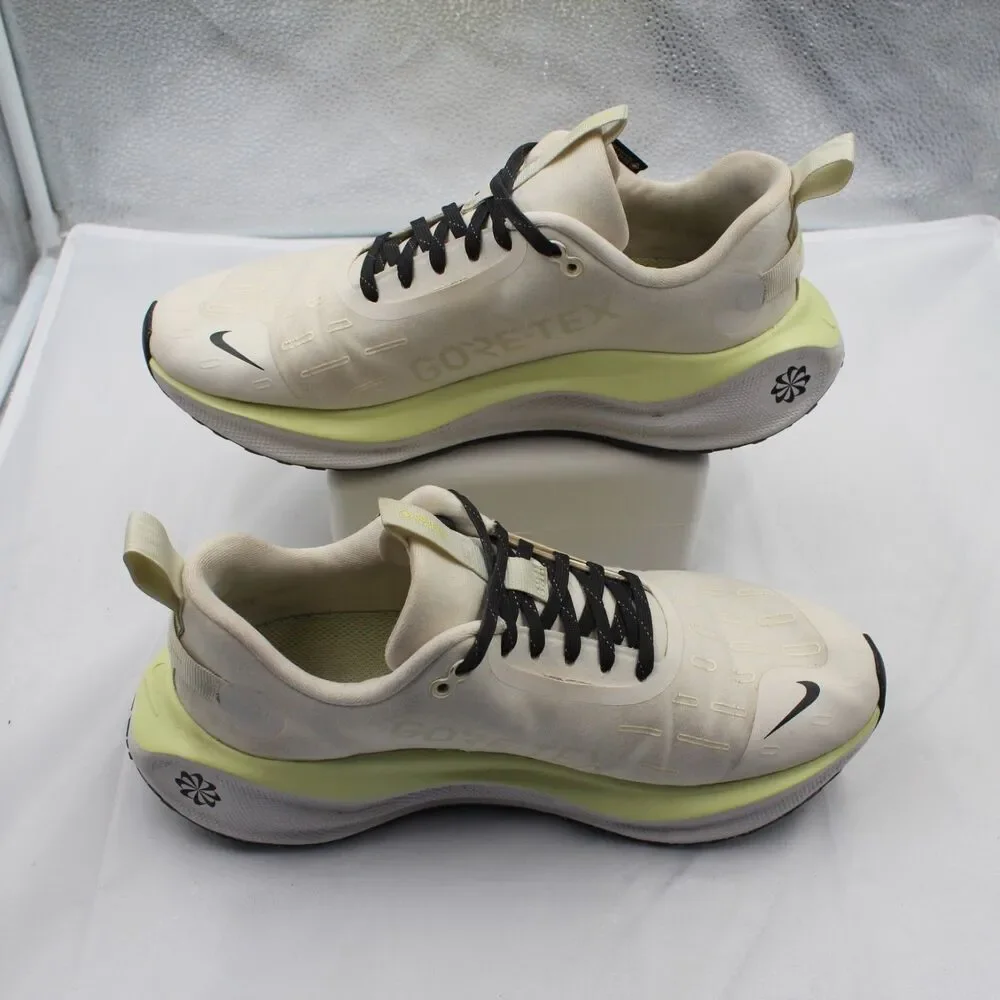 Nike ReactX Infinity Run 4 GORE-TEX Pale Ivory White Black Sz 9